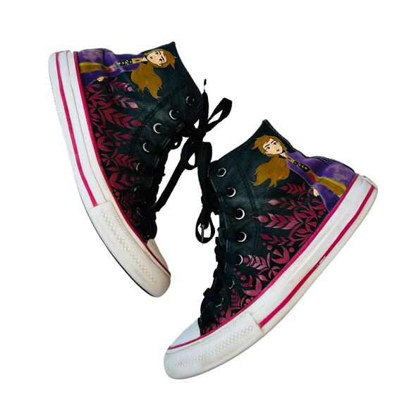 Converse X Disney Frozen Anna Chuck Taylor All Star Sneakers 2 - Picture 1 of 7